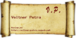 Veltner Petra névjegykártya